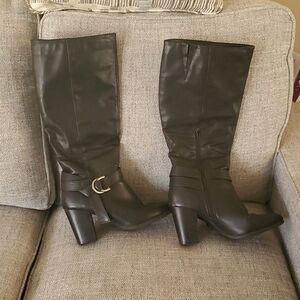 Rampage sz 9.5 boots knee high black excellent condition!